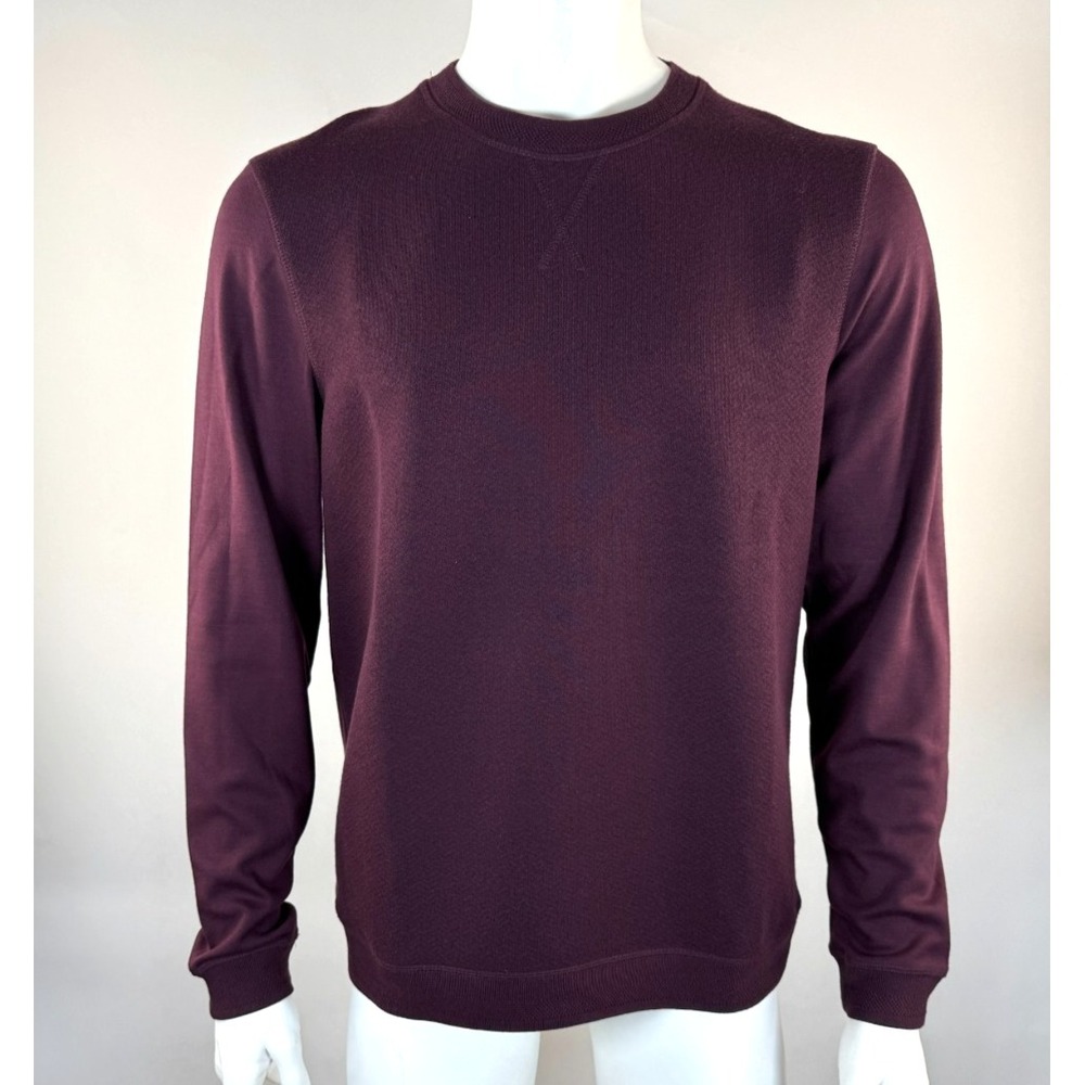 Ted Baker London Crew Neck Sweater Mens 4 US L EUC Long Sleeve Stretch Burgundy